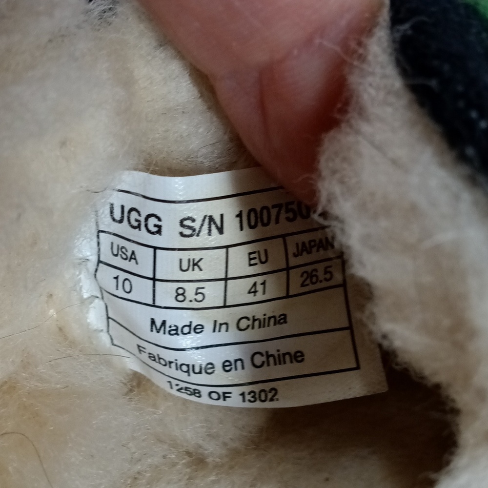 UGG x Pendleton Suede  Shearling Lined Slippers - Picture 10 of 11